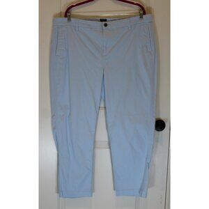 J. Crew Factory High-Rise Girlfriend Chino Pants Blue Breeze Size 18